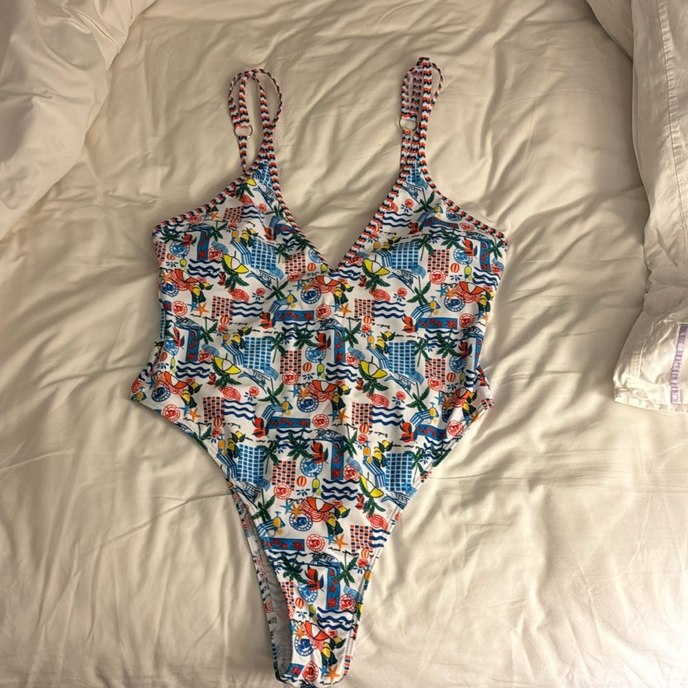 Summer Print One Piece Swimsuit